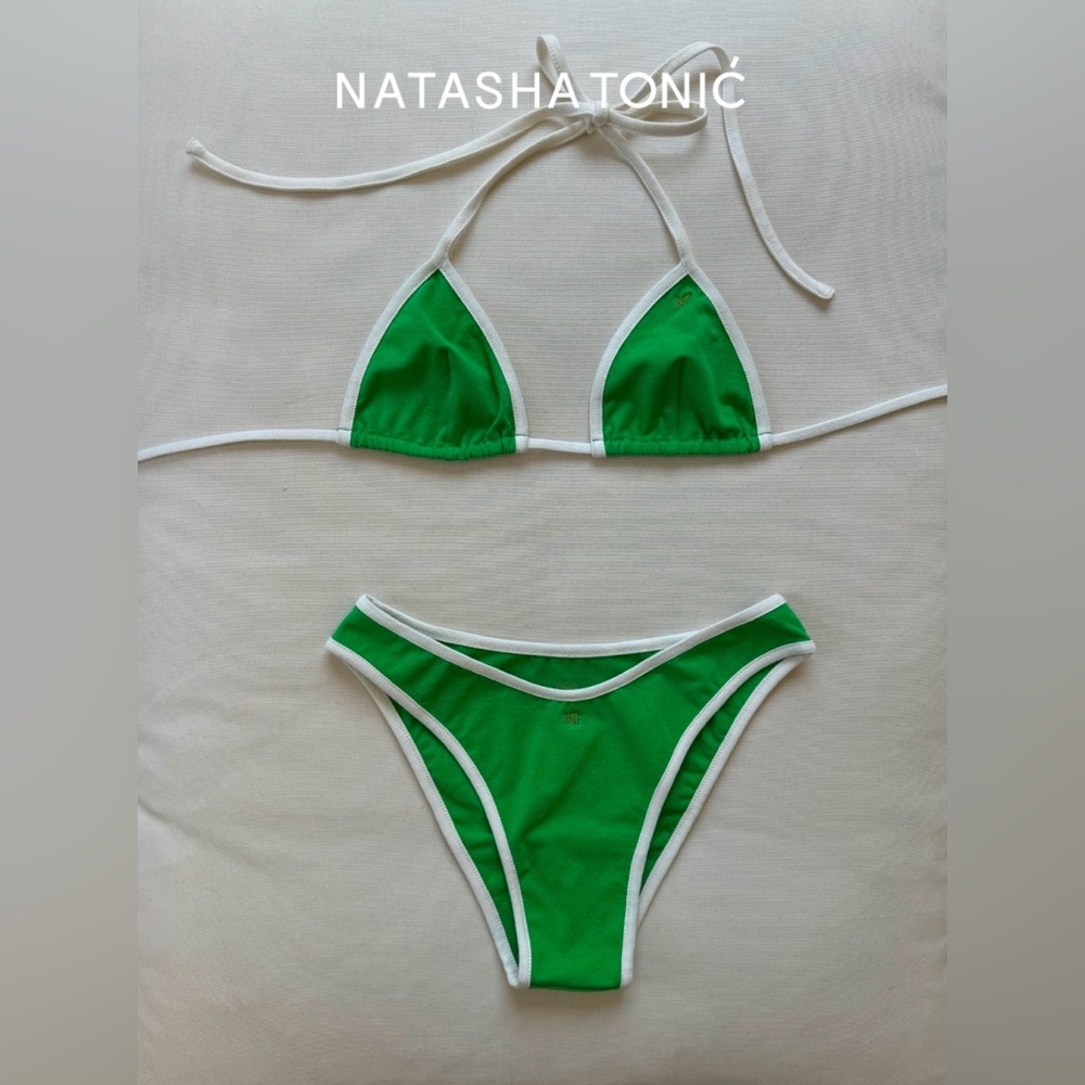 Natasha Tonic PESTO BIKINI BOTTOM, BASIL GREEN